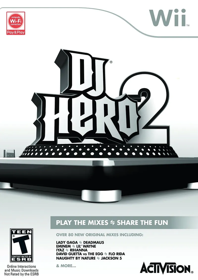 DJ Hero 2 cover art for Nintendo Wii