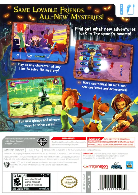 Scooby-Doo! and the Spooky Swamp box back