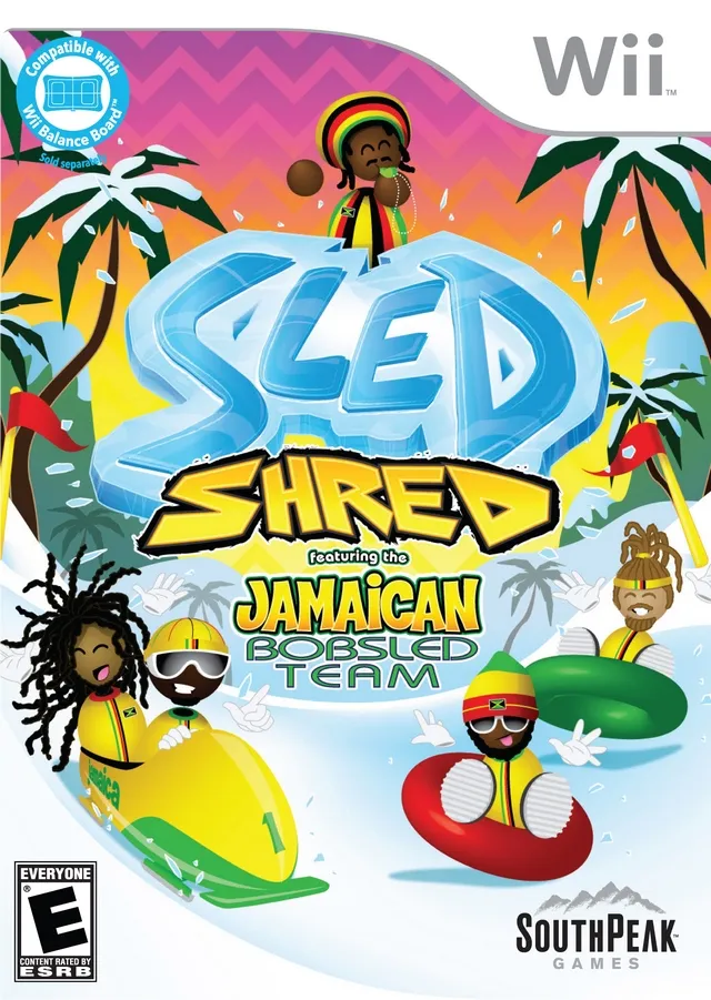 Sled Shred featuring the Jamaican Bobsled Team box art