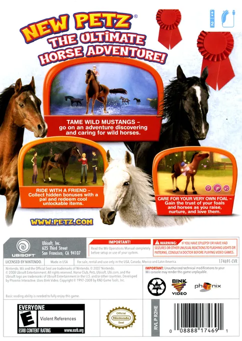Petz: Horse Club box back