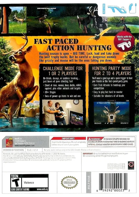 Deer Drive box back