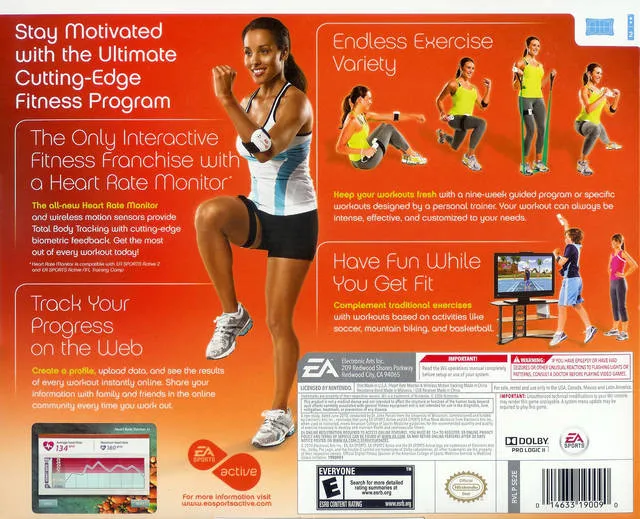 EA Sports Active 2 box back
