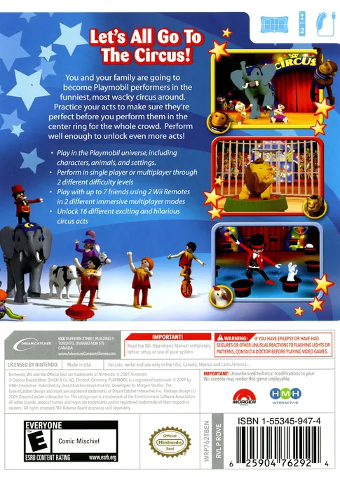 Playmobil: Circus box back