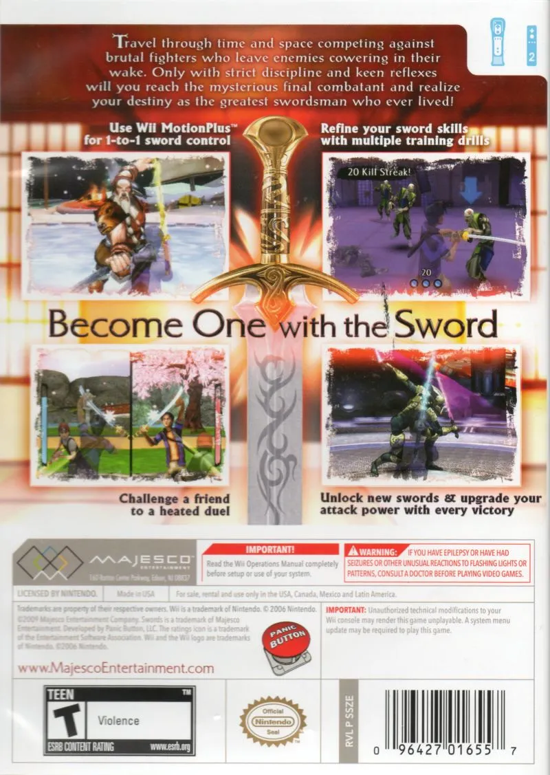 Swords box back