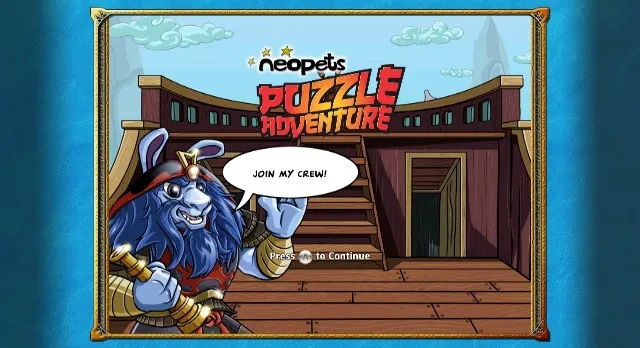 Backdrop artwork for Neopets Puzzle Adventure