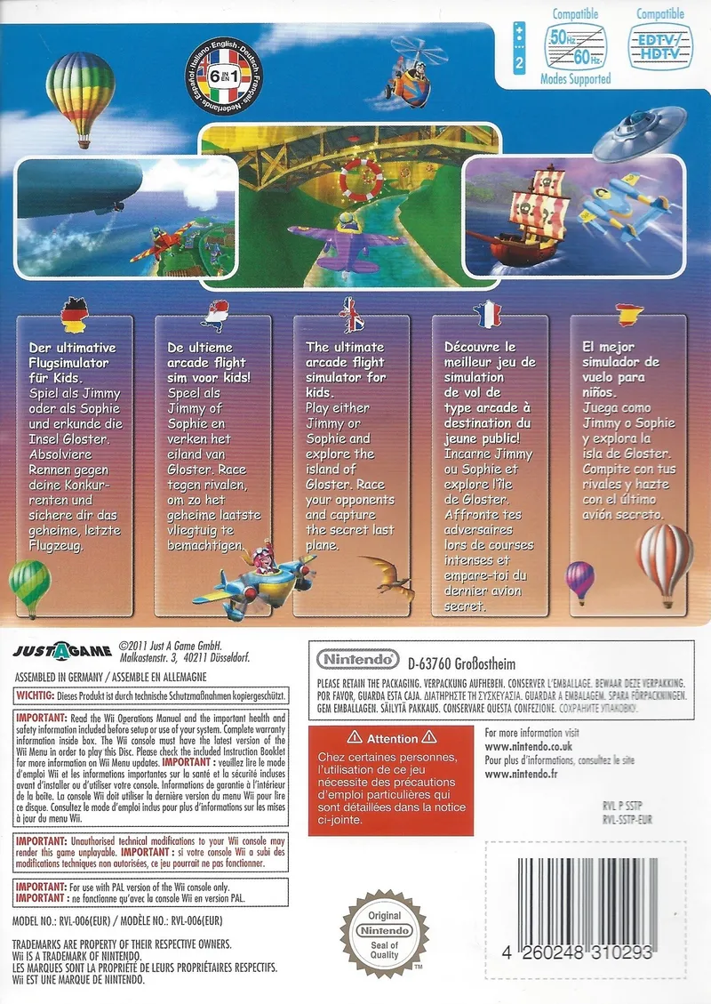 Kid Adventures: Sky Captain box back