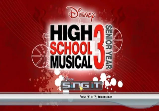 Backdrop artwork for Disney Sing It: High School Musical 3: Senior Year