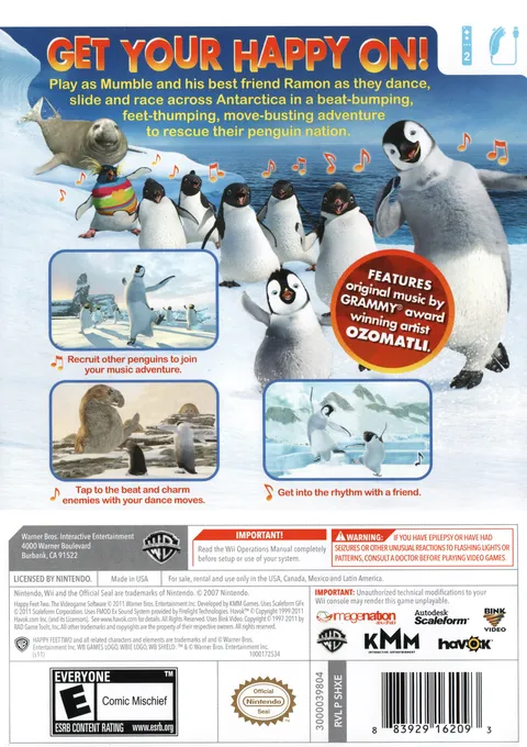 Happy Feet Two box back