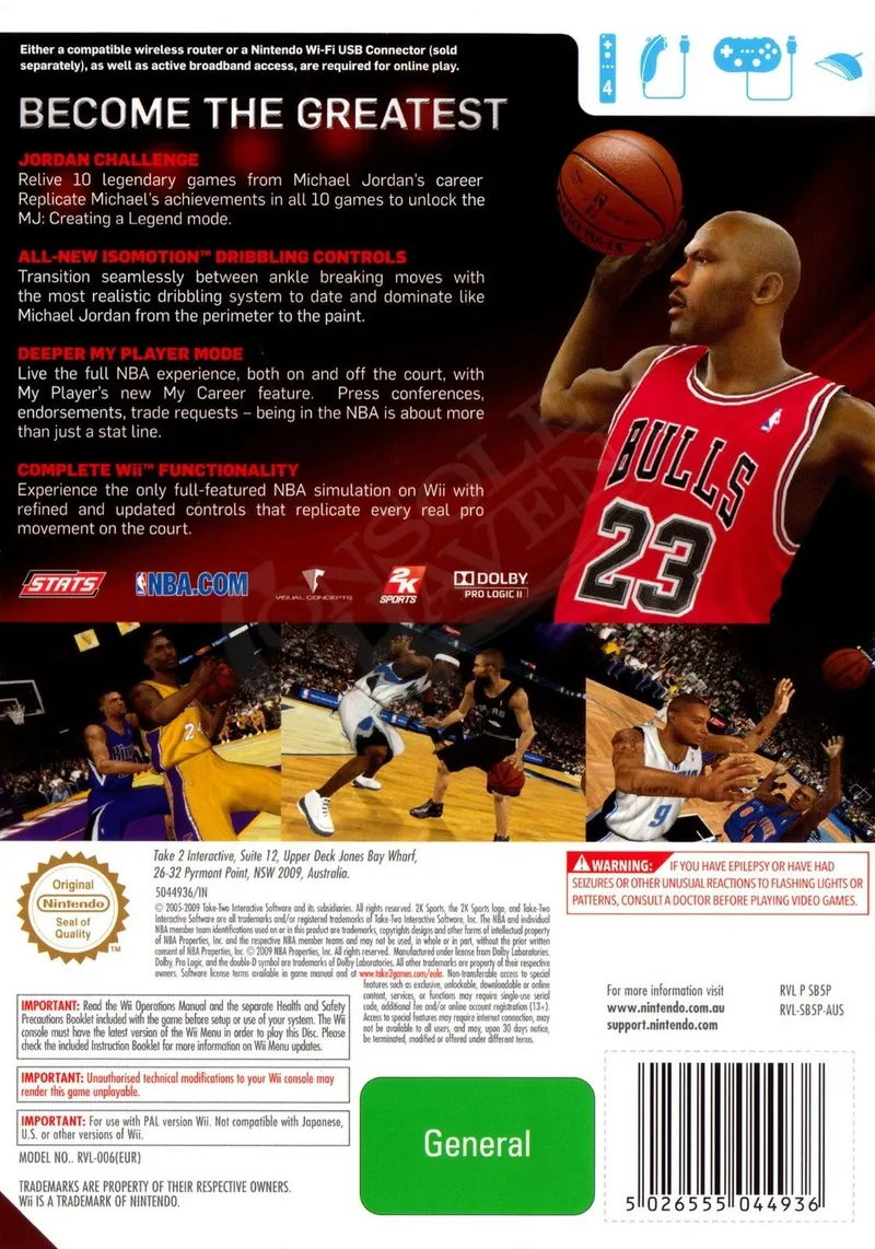 NBA 2K11 box back