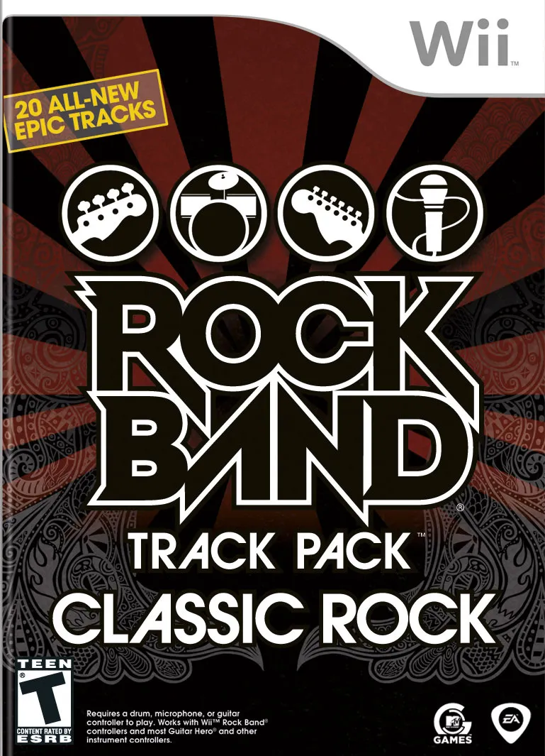 Rock Band: Track Pack: Classic Rock box art