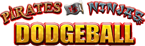 Pirates vs Ninjas Dodgeball logo