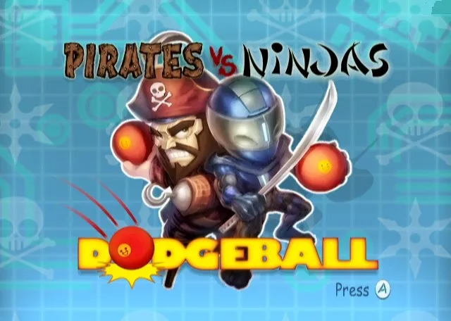 Backdrop artwork for Pirates vs Ninjas Dodgeball