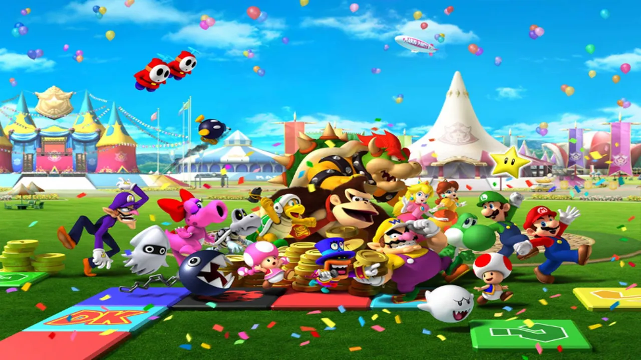 Backdrop artwork for Mario Party 8