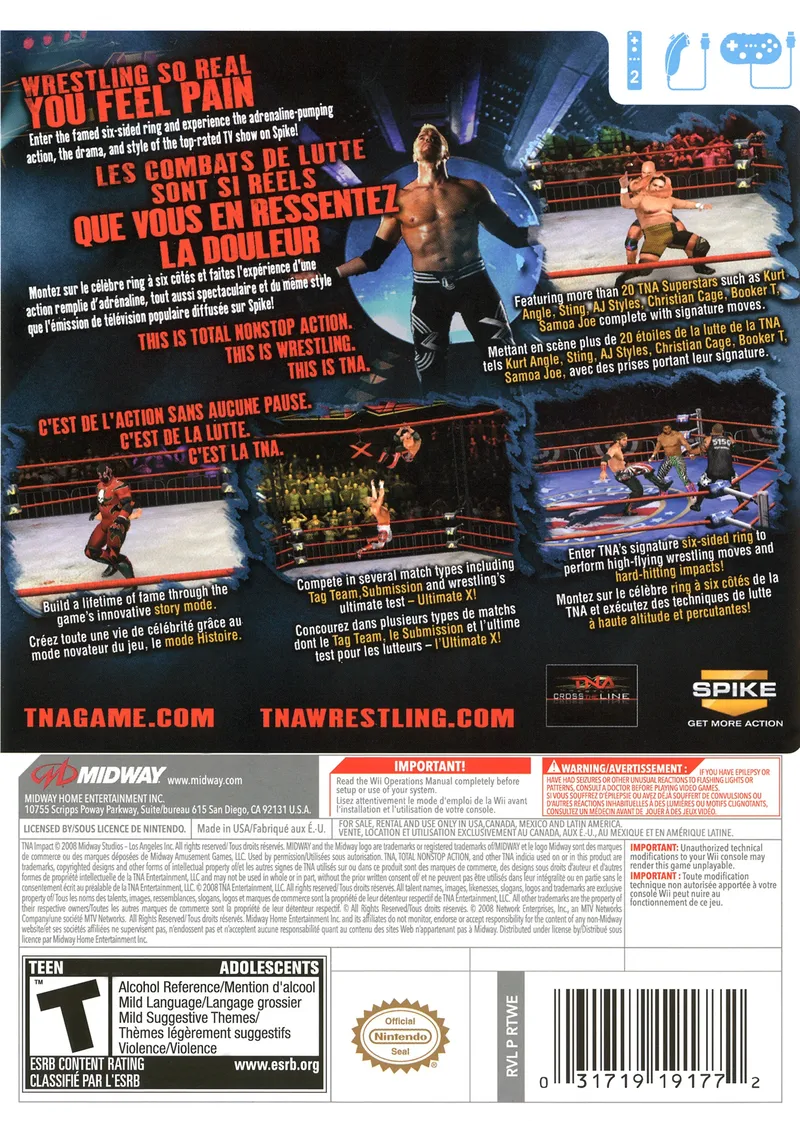 TNA iMPACT! box back