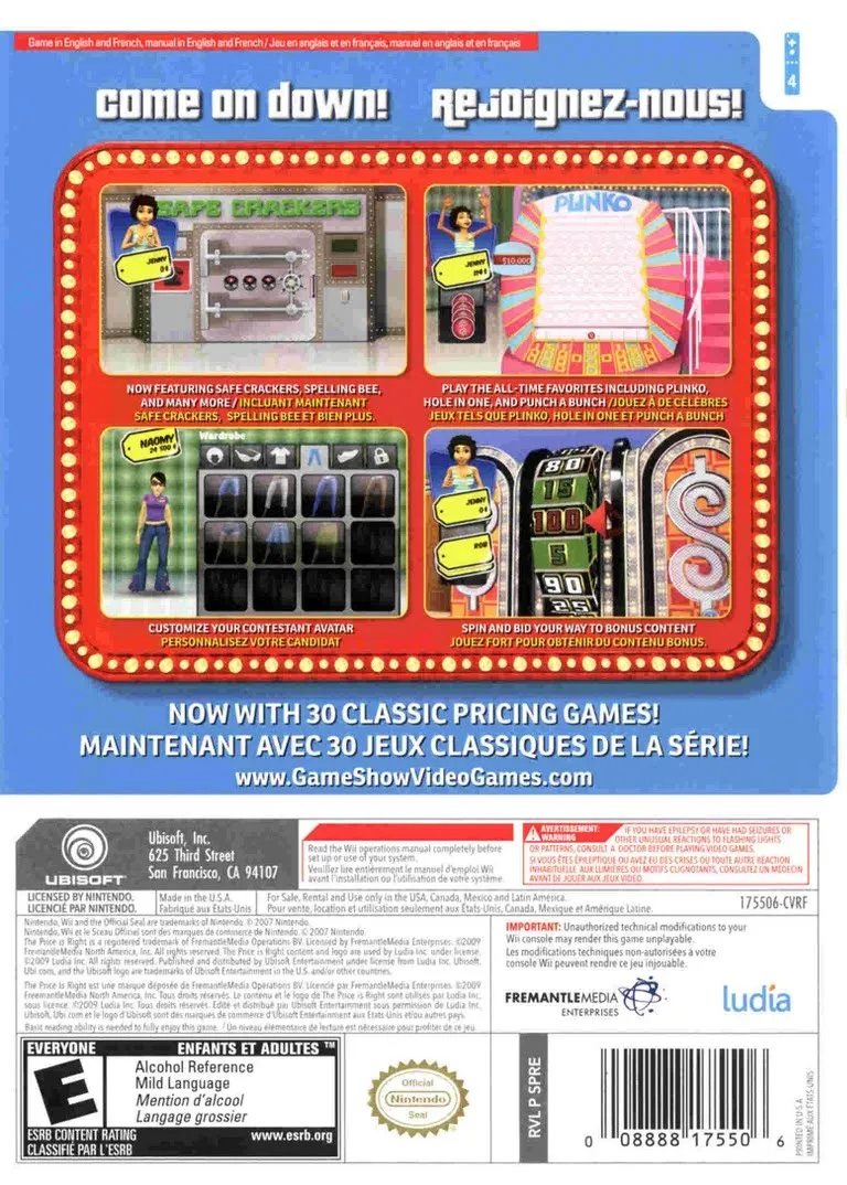 The Price is Right: 2010 Edition box back