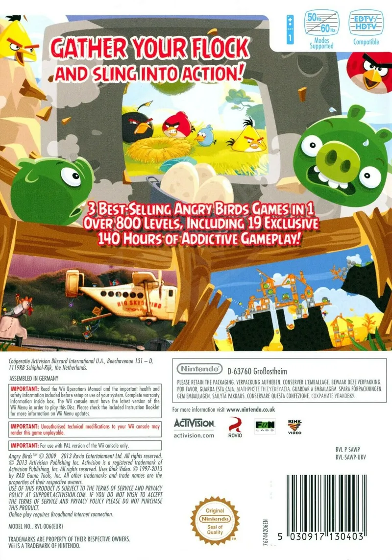 Angry Birds Trilogy box back