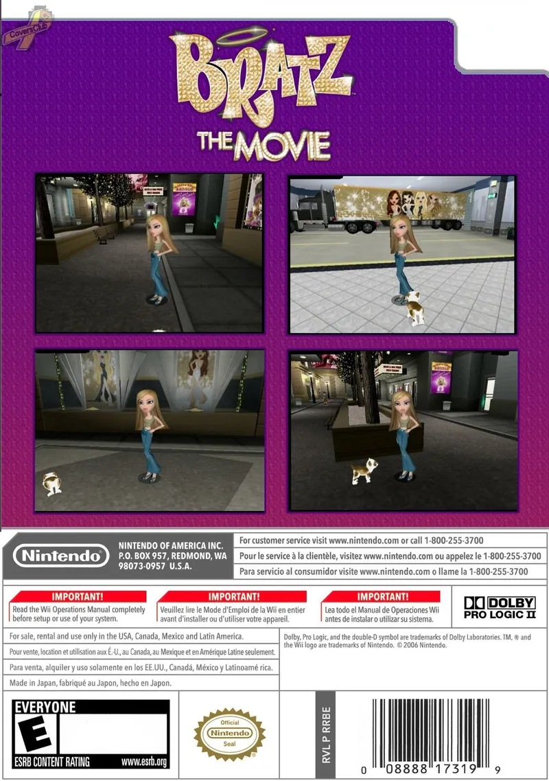 Bratz: The Movie box back