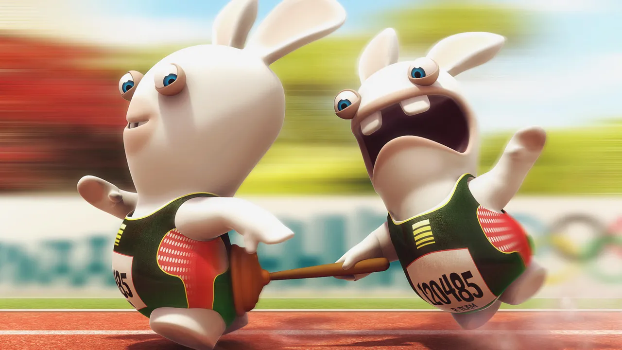 Backdrop artwork for Raving Rabbids: Party Collection