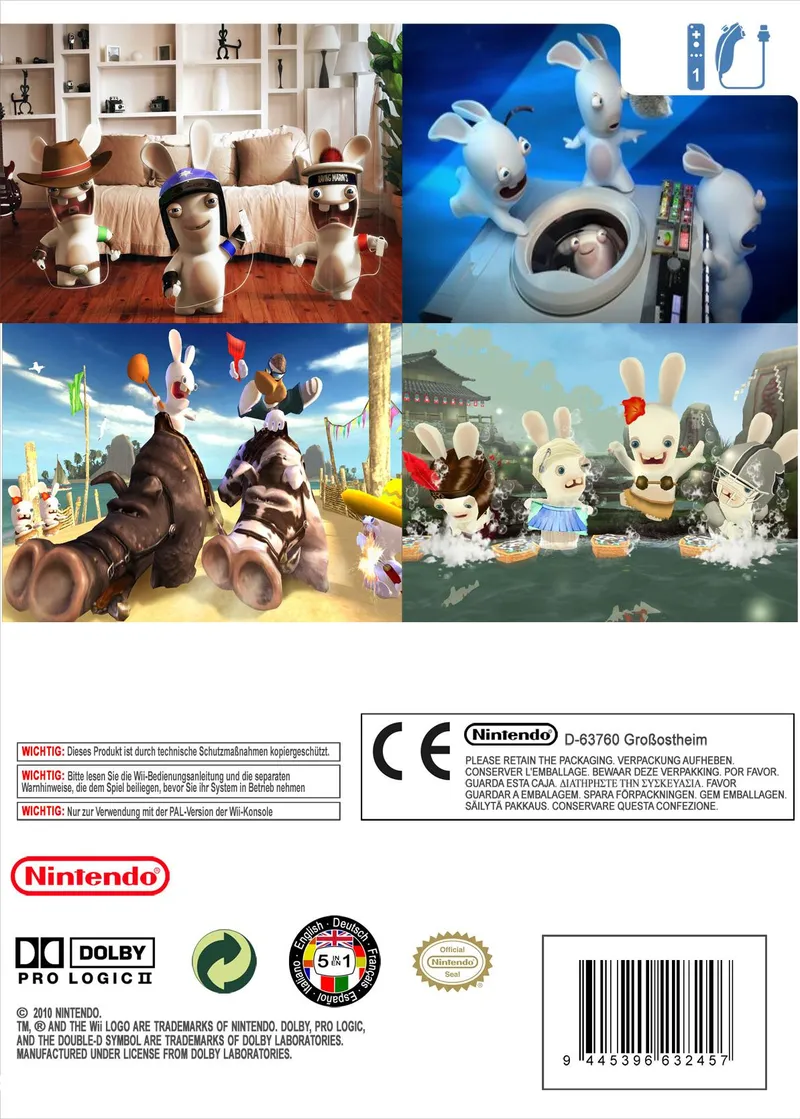 Raving Rabbids: Party Collection box back