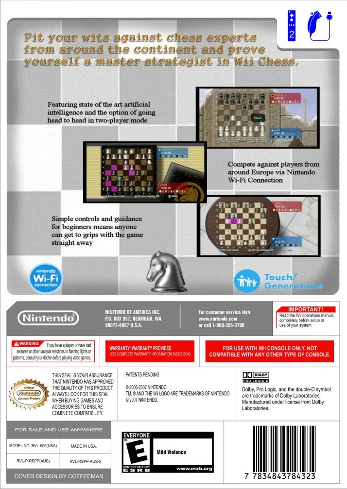 Wii Chess box back