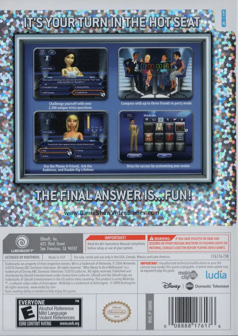 Who Wants to be a Millionaire box back