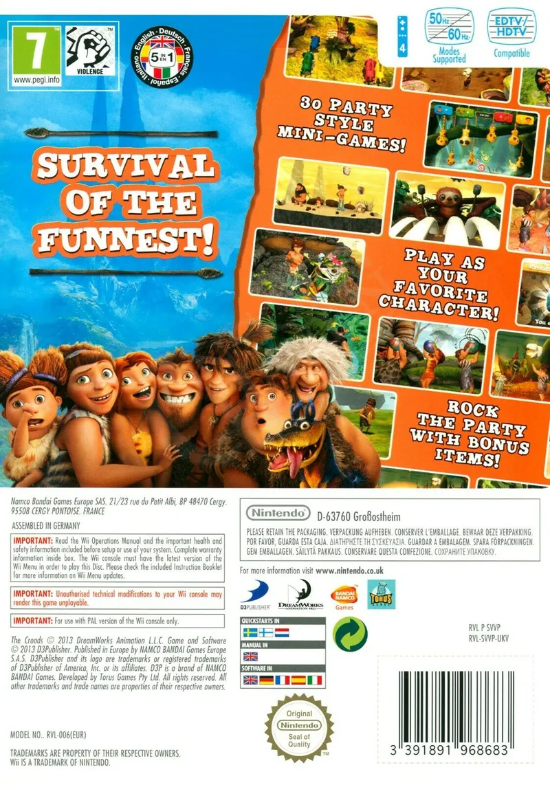 The Croods: Prehistoric Party! box back
