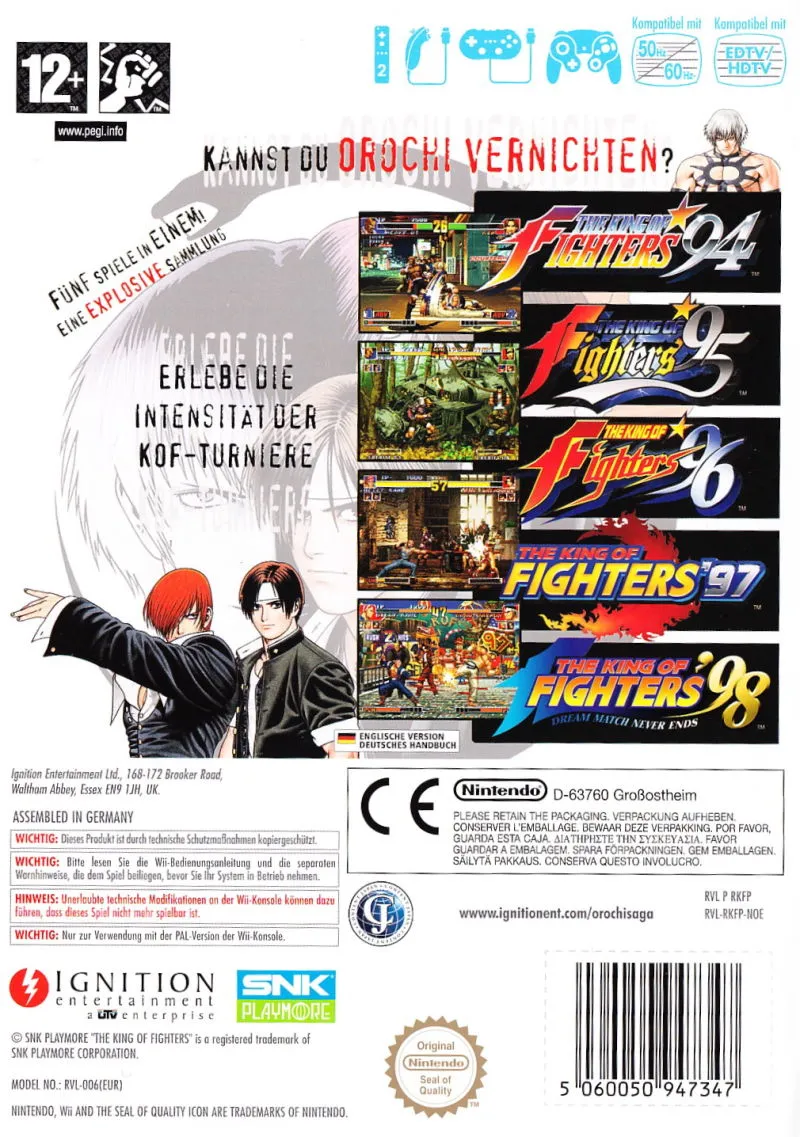The King of Fighters Collection: The Orochi Saga box back