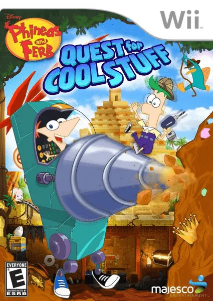 Phineas and Ferb: Quest for Cool Stuff cover art for Nintendo Wii