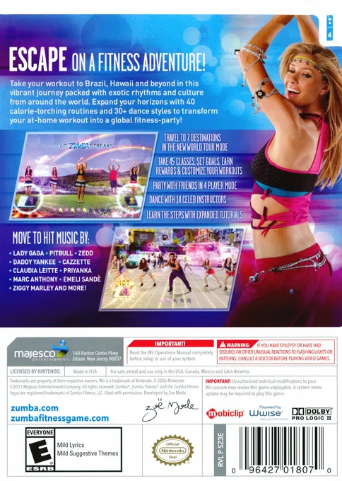 Zumba Fitness: World Party box back