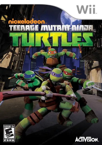 Teenage Mutant Ninja Turtles cover art for Nintendo Wii