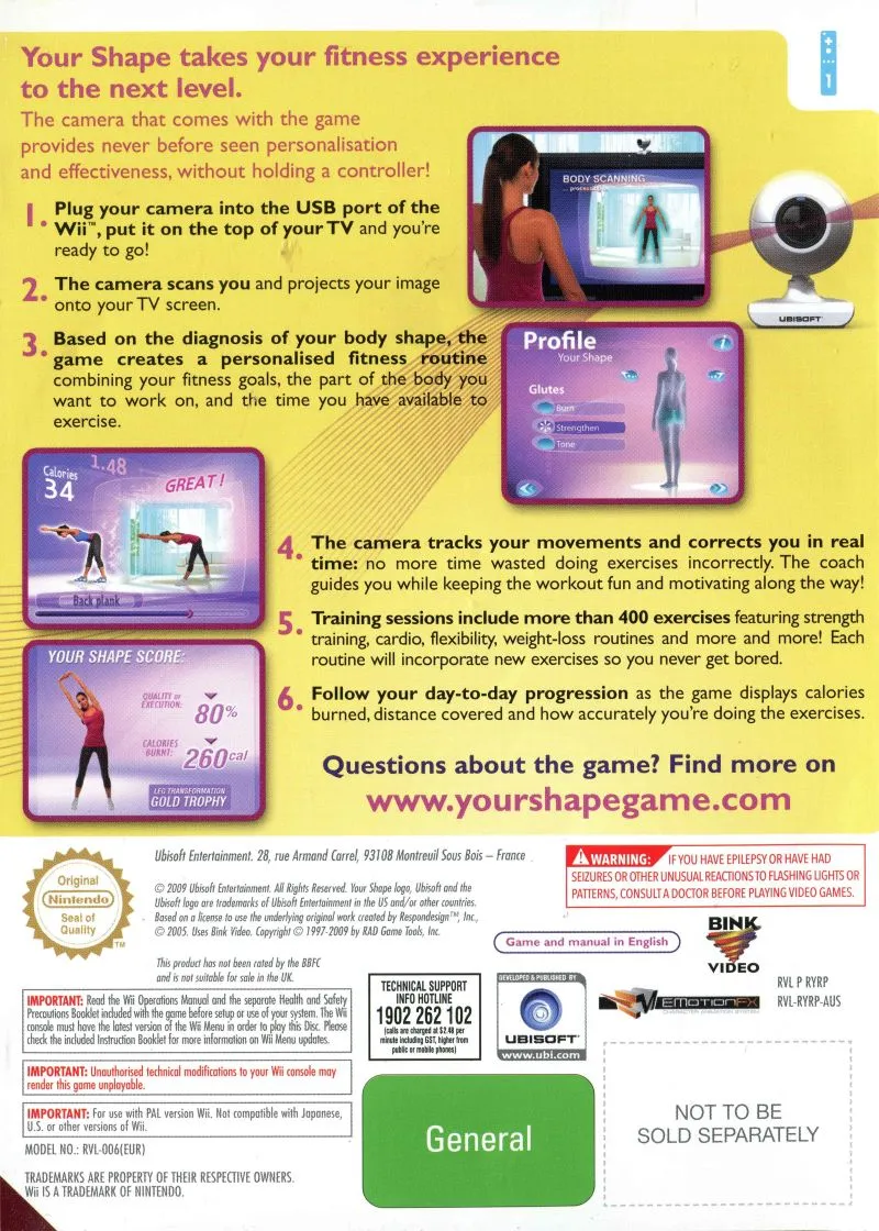 Your Shape Featuring Jenny McCarthy box back