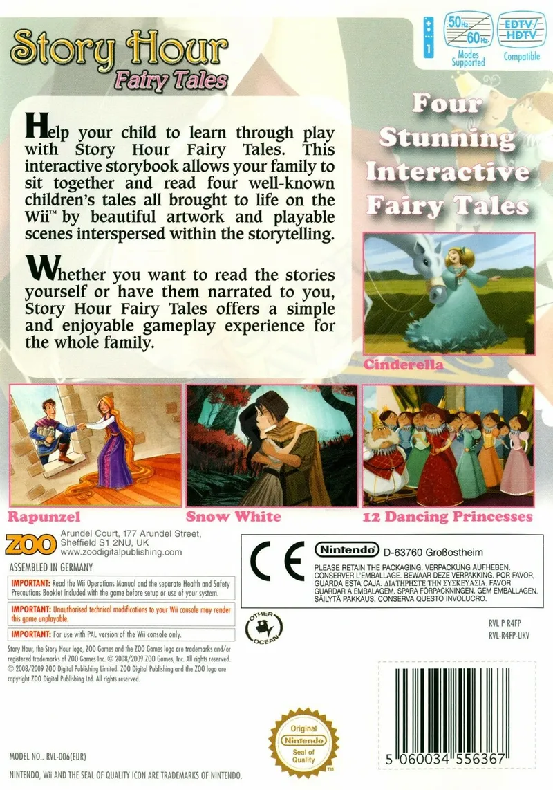 Story Hour: Fairy Tales box back