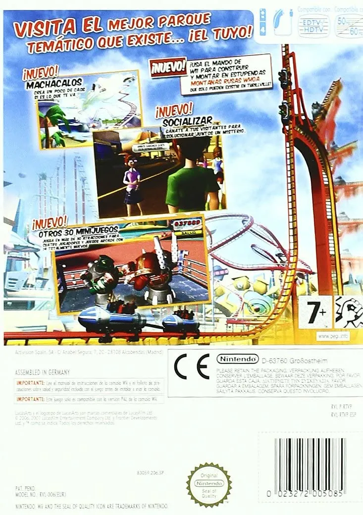 Thrillville: Off the Rails box back