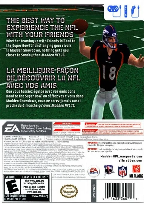 Madden NFL 13 box back