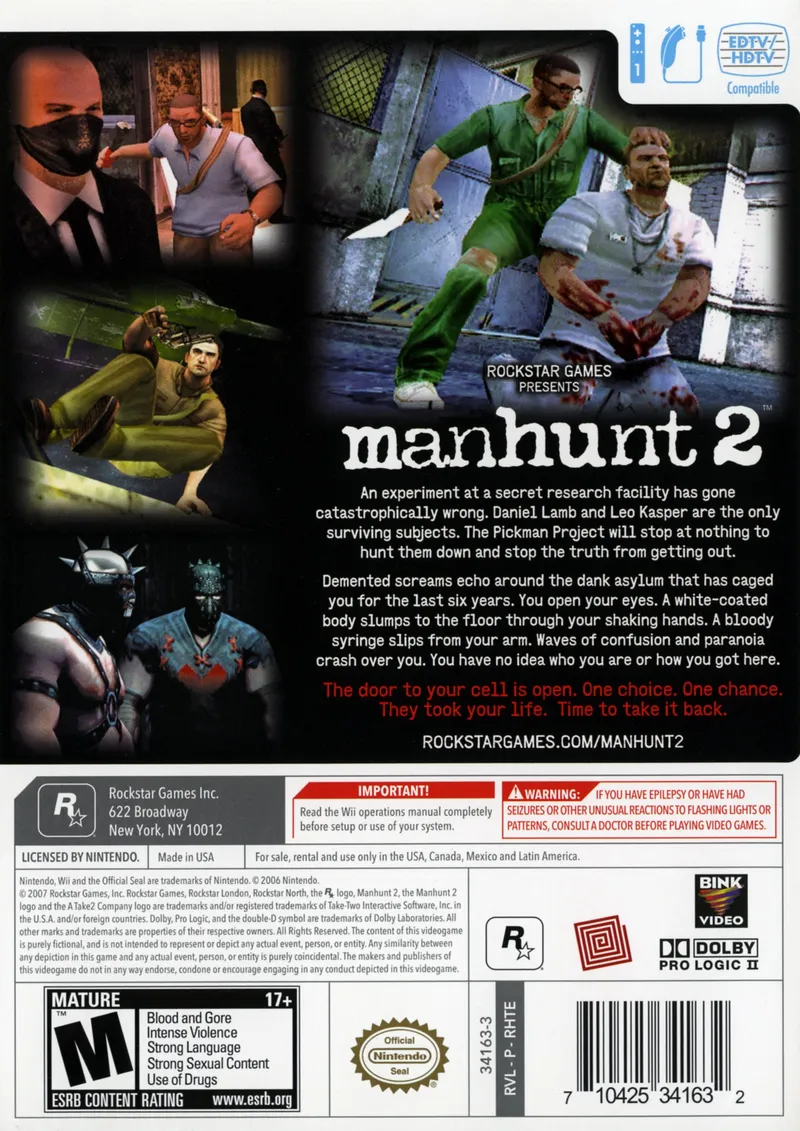Manhunt 2 box back