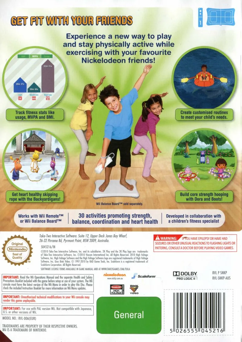 Nickelodeon Fit box back