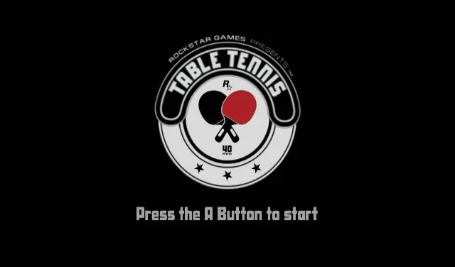 Backdrop artwork for Rockstar Games Presents Table Tennis