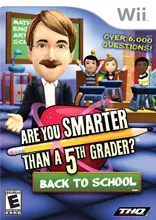 Are You Smarter than a 5th Grader? Back to School cover art for Nintendo Wii