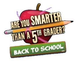 Are You Smarter than a 5th Grader? Back to School logo