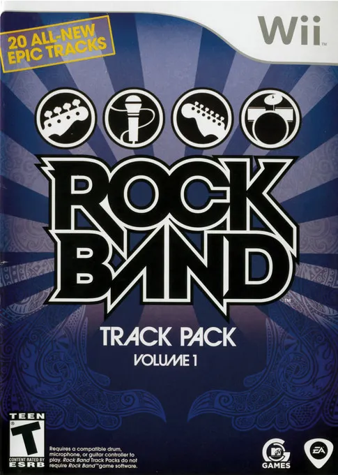 Backdrop artwork for Rock Band: Track Pack: Volume 1