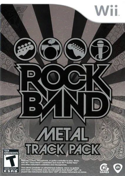 Rock Band: Metal Track Pack box art