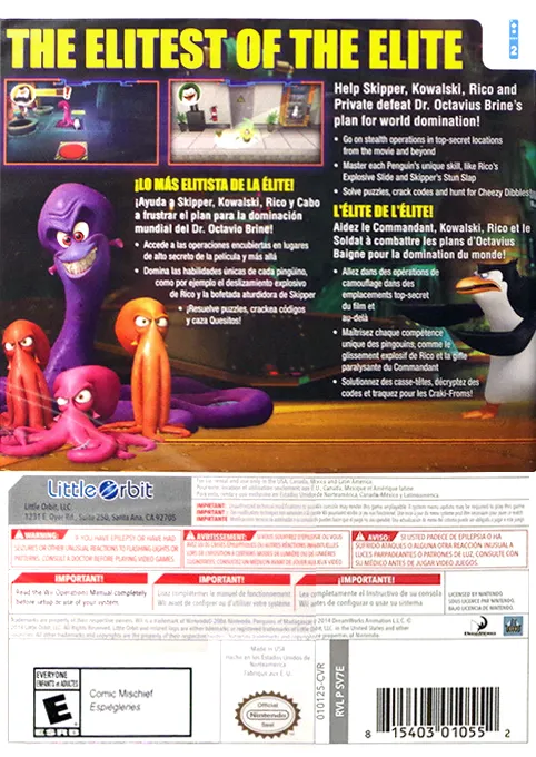 Penguins of Madagascar box back