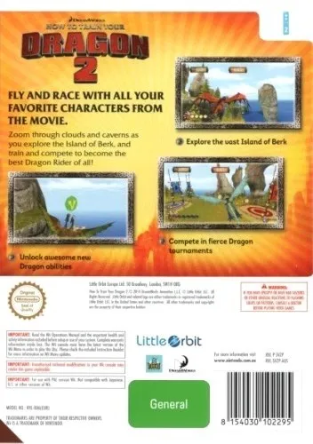 How to Train Your Dragon 2 box back