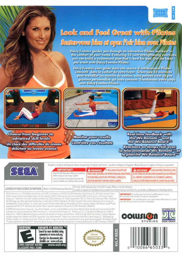 Daisy Fuentes Pilates box back