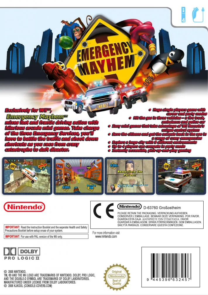 Emergency Mayhem box back
