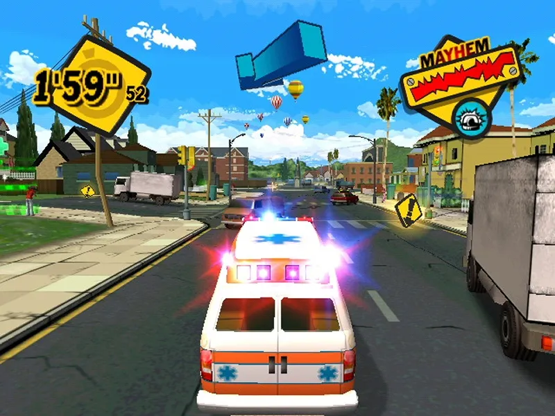 Backdrop artwork for Emergency Mayhem