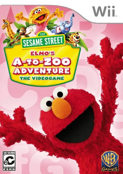 Sesame Street: Elmo's A-to-Zoo Adventure cover art for Nintendo Wii