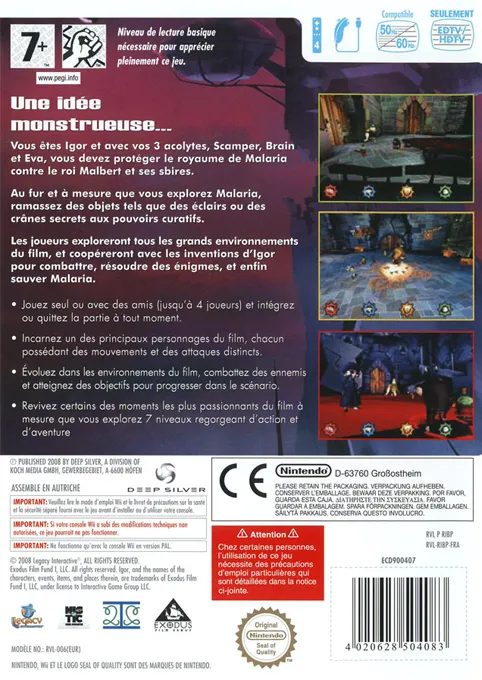 Igor the Game box back
