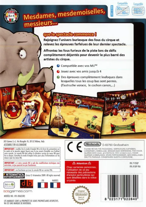 Circus box back