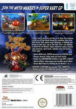 Myth Makers: Super Kart GP box back
